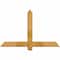 Ekena Millwork Eugene Rough Sawn Timber Gable Bracket, Western Red Cedar, 48"W x 30"H x 4"D x 4"F, 15/12 Pitch GBW048X30X0404EUG00RWR - alternate 1